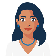 Elegant Woman Portrait Vector Illustration for Design Projects