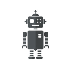 Fototapeta premium Retro Robot Vector Illustration for Design and Educational Use