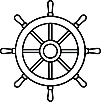 recommend clip art: Ship steering line art Steering wheel icon,Ship steering icon