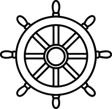 recommend clip art: Ship steering line art Steering wheel icon,Ship steering icon