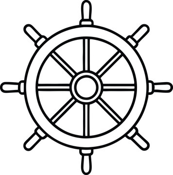 recommend clip art: Ship steering line art Steering wheel icon,Ship steering icon