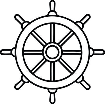 recommend clip art: Ship steering line art Steering wheel icon,Ship steering icon