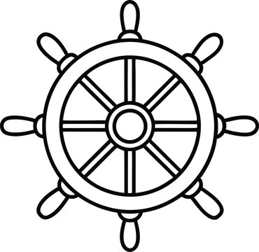 recommend clip art: Ship steering line art Steering wheel icon,Ship steering icon