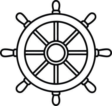 recommend clip art: Ship steering line art Steering wheel icon,Ship steering icon