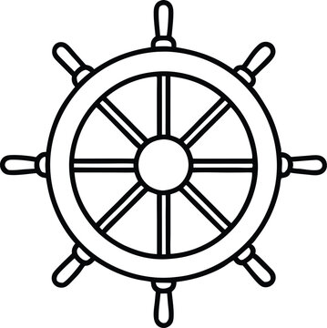 recommend clip art: Ship steering line art Steering wheel icon,Ship steering icon