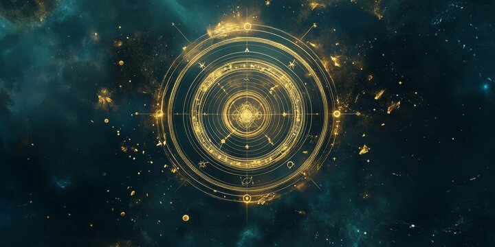 Astrology. Astrologer calculates natal chart and makes a forecast of fate.Tarot cards, Fortune telling on tarot cards magic crystal, occultism, Esoteric background. Fortune telling,tarot predictions.