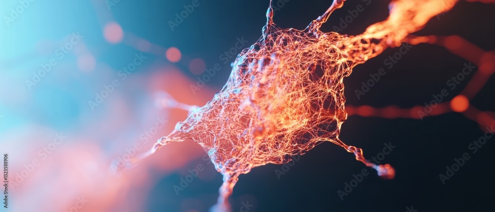 Aufkleber Quantum Neural Nexus High-Resolution AI Visualization of Algorithmic Network Dynamics in Digital Transformation and Computational Intelligence Breakthrough