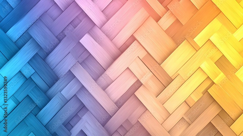 Poster Dynamic virtual event background abstract patterns creative design digital space colorful view