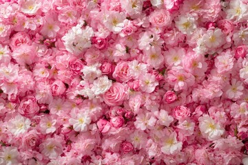 Elegant pink floral background for spring celebrations and botanical projects