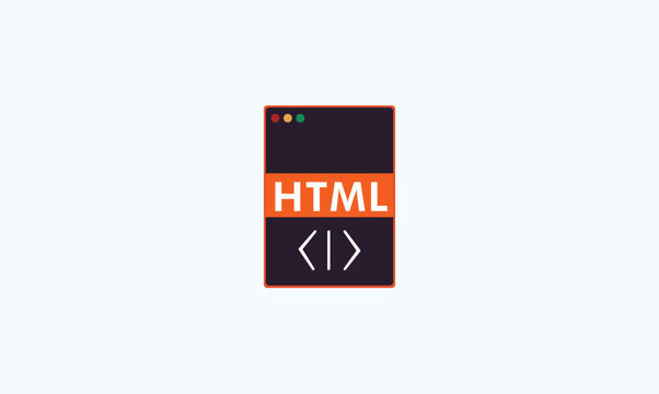 HTML icon design vector illustration