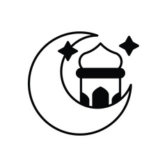 Night Before Eid Vector icon