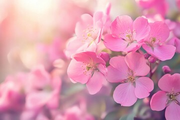 Delicate pink flowers enhancing garden settings for nature lovers, showcasing vibrant floral beauty ideal for marketing materials or website backgrounds