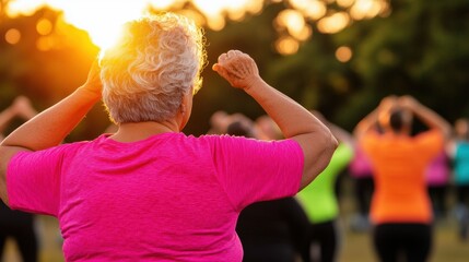 Golden Hour Wellness Vibrant Senior Fitness Revolution - Adaptive Community Bootcamp Empowering Active Aging with Inclusive Outdoor Group Exercise