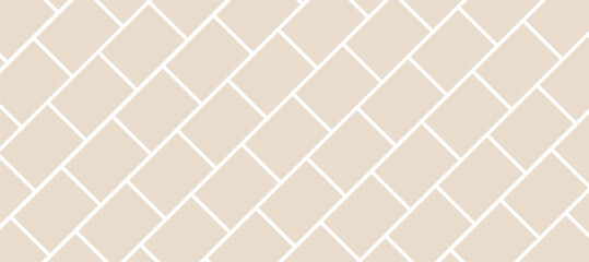 Beige vector seamless pattern with diagonal geometric shapes
