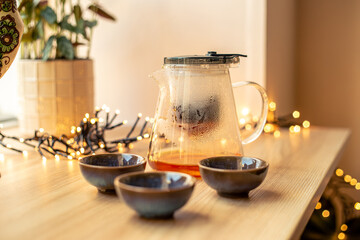 Tea ceremony. Professional tea brewing. Tea. Meditation with tea. Tea bowls.