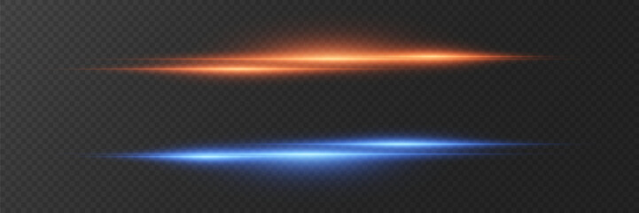 Collection of light flares and laser horizontal lines of light.