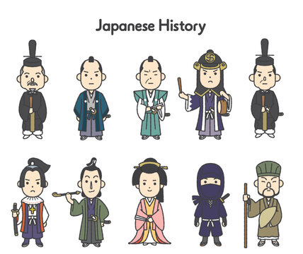 日本史全身イラスト 江戸時代