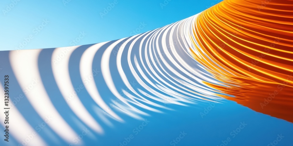 Leinwandbilder dynamic wave aesthetics fluid gradient design capturing minimalist architectural innovation and cont