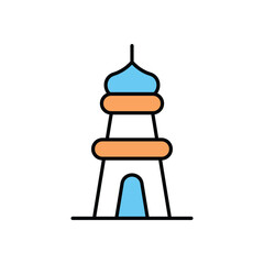 Minaret Tower Vector icon