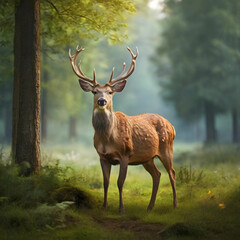 Fototapeta premium deer in the forest