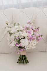Wedding bouquet of beautiful flowers