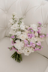 Wedding bouquet of beautiful flowers