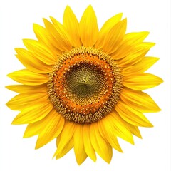 Fototapeta premium Vibrant sunflower, radiant yellow petals, center disc