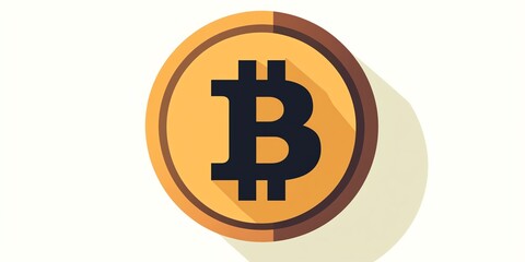 Obraz premium Bitcoin Symbol Representing Cryptocurrency Value and Digital Finance Concept in Modern Economy