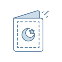 Eid Mubarak Greeting Vector icon