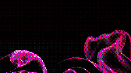 Purple Pixelated Raster Dot BAckground