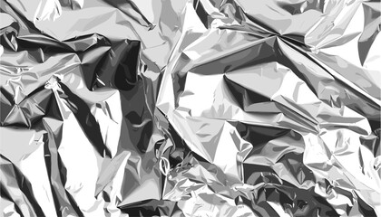 Aluminium foil vector texture, crumpled texture design, halftone pattern, transparent background, foil texture, crumpled foil, vector pattern, halftone effect, modern texture