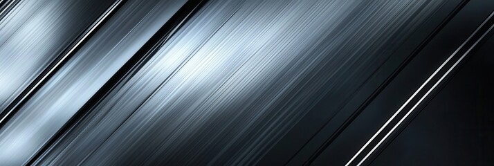 Dynamic metallic background with sleek silver and black lines creating an industrial and modern aesthetic in a professional setting