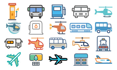 Naklejka premium Icons for all kind of design