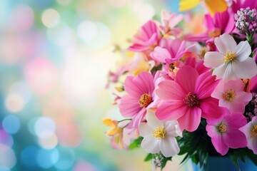 Spring floral design inspirations for vibrant banners, captivating wallpapers, trendy flyers, distinctive invitations, striking posters, and appealing brochures