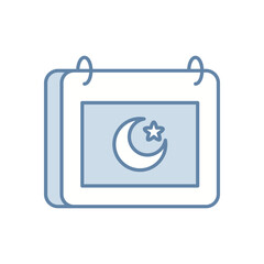 Hijri Calendar Vector icon