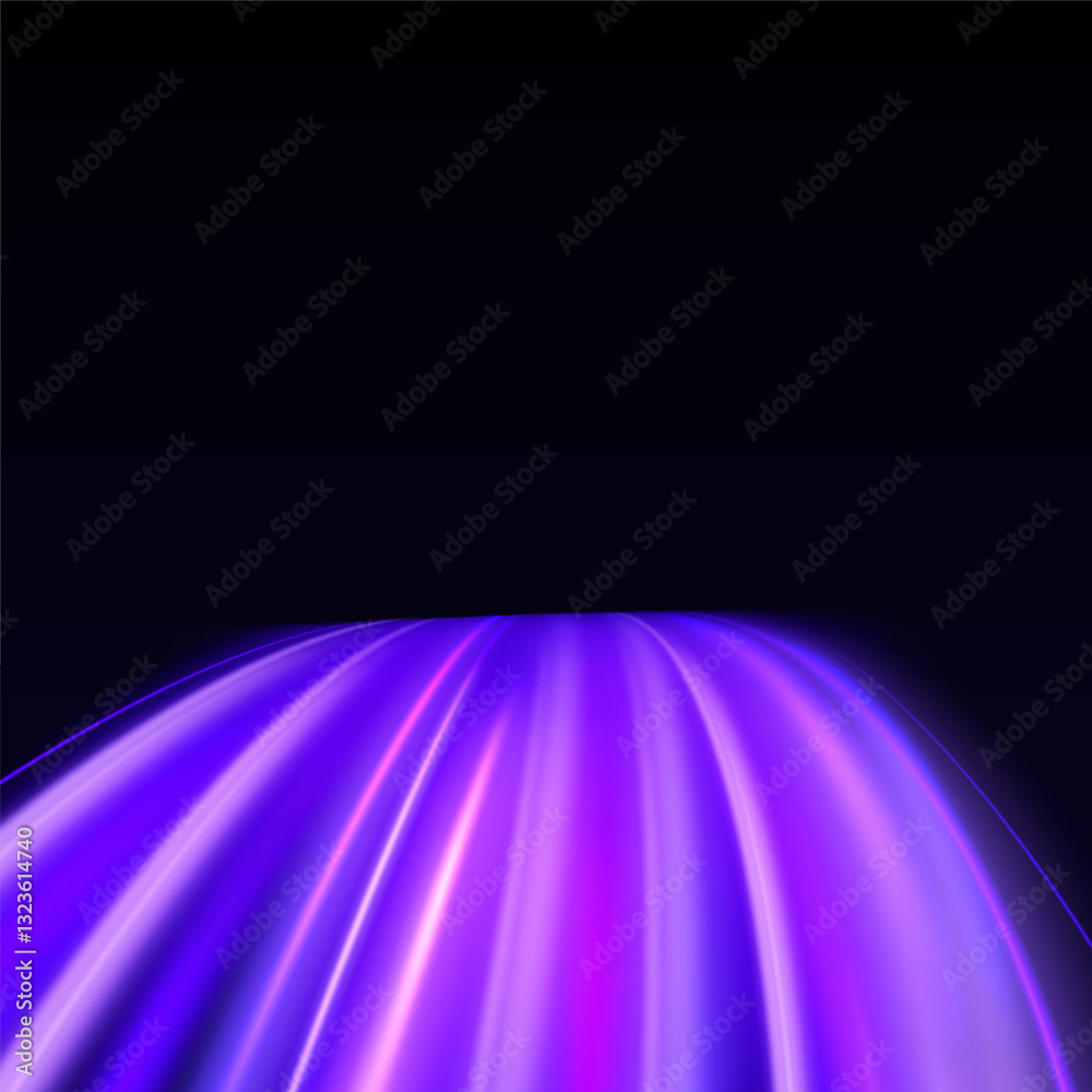 Aufkleber Neon color rays vector abstract background. Futuristic technological style. Abstract background with speed lines. Vector illustration. Futuristic. The light lines of the road are blue png
