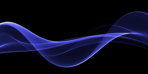  Neon blue glowing lines, magic energy space light concept, abstract background wallpaper design