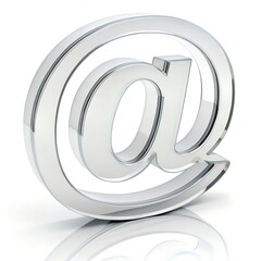 3D at sign (@) Symbol &ndash; Email, Internet & Digital Communication Icon