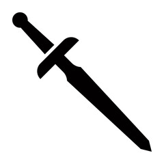 Sword Vector Glyph Icon Design