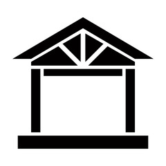 Pavilion Vector Glyph Icon Design