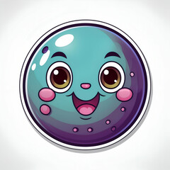 Fototapeta premium Cartoon Bowling balls. on a white background. ai generated image