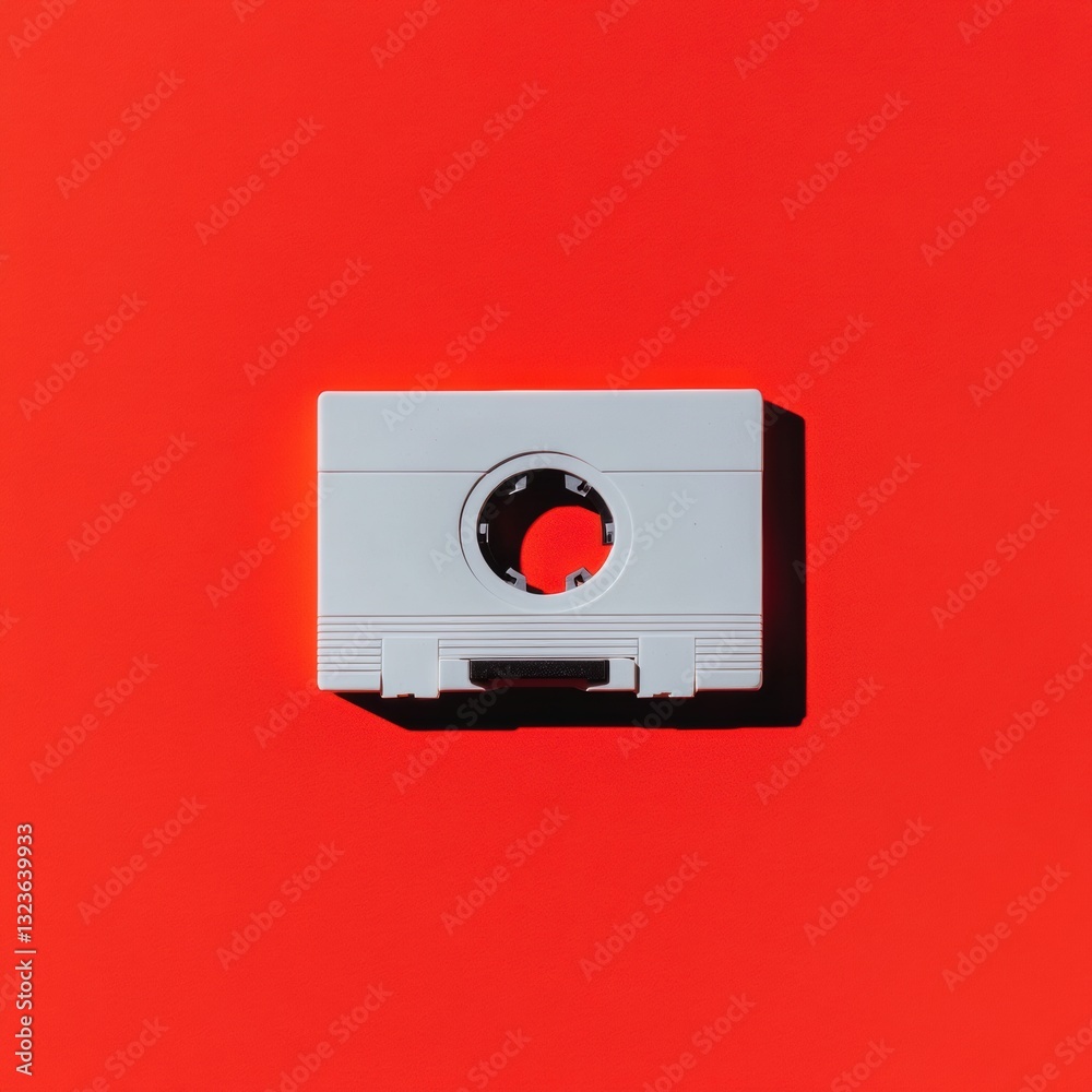 Poster nostalgic analog revival retro cassette tape visual storytelling for digital music streaming platfor