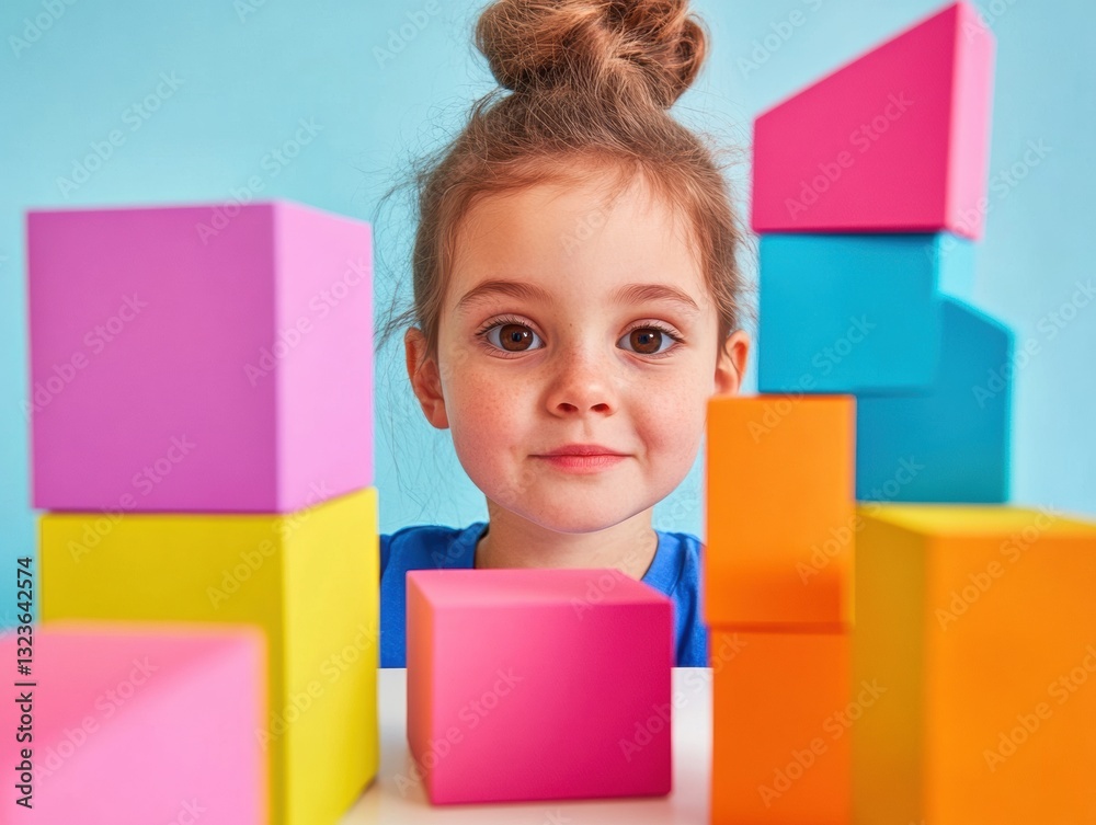 Aufkleber vibrant early learning nexus playful cognitive development with multicolor building blocks - innovat