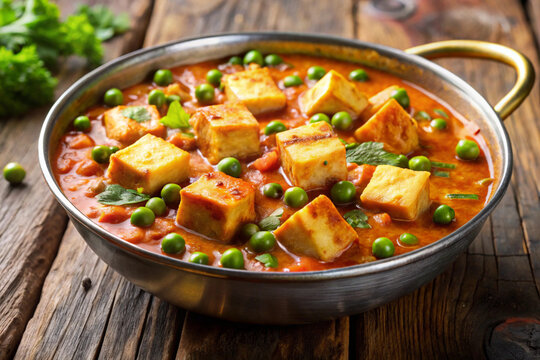 Matar Paneer Image. Authentic North Indian Cuisine Images &ndash; Traditional and Vibrant Photography