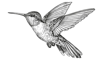 Vintage engraving hummingbird set, colibri silhouette art, hand-drawn hummingbird illustration, ink sketch bird, tropical bird background, black and white bird vector, hummingbird drawing