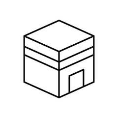 Kaaba in Mecca Vector icon