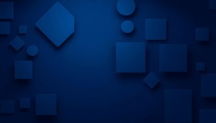 Dark blue geometric background with abstract shapes