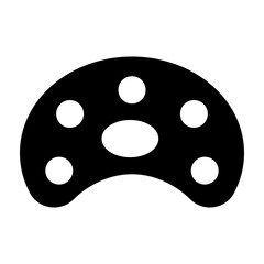 Palette Vector Glyph Icon Design