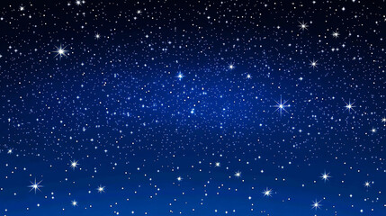 輝く星々が広がる幻想的な夜空
