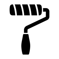 Paint Roller Vector Glyph Icon Design